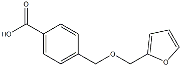 4-[(2-furylmethoxy)methyl]benzoic acid Struktur