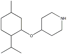 4-[(2-isopropyl-5-methylcyclohexyl)oxy]piperidine Struktur