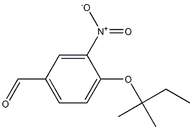 4-[(2-methylbutan-2-yl)oxy]-3-nitrobenzaldehyde Struktur