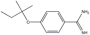 4-[(2-methylbutan-2-yl)oxy]benzene-1-carboximidamide Struktur