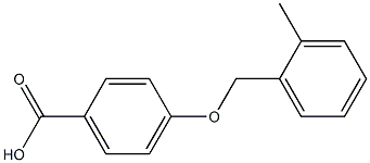 4-[(2-methylphenyl)methoxy]benzoic acid Struktur