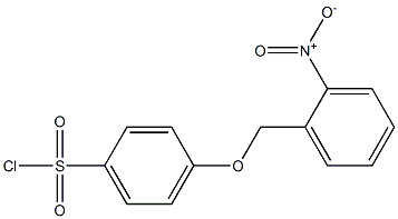 4-[(2-nitrophenyl)methoxy]benzene-1-sulfonyl chloride Struktur