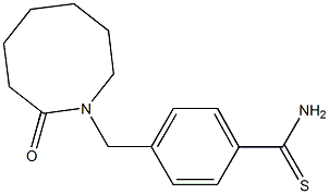 4-[(2-oxoazocan-1-yl)methyl]benzenecarbothioamide Struktur