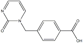 4-[(2-oxopyrimidin-1(2H)-yl)methyl]benzoic acid Struktur