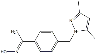 4-[(3,5-dimethyl-1H-pyrazol-1-yl)methyl]-N'-hydroxybenzenecarboximidamide Struktur