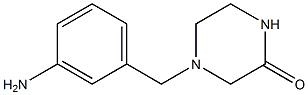 4-[(3-aminophenyl)methyl]piperazin-2-one Struktur