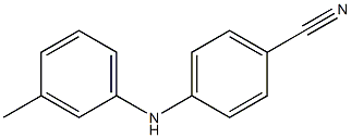 4-[(3-methylphenyl)amino]benzonitrile Struktur