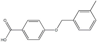 4-[(3-methylphenyl)methoxy]benzoic acid Struktur