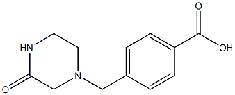 4-[(3-oxopiperazin-1-yl)methyl]benzoic acid Struktur