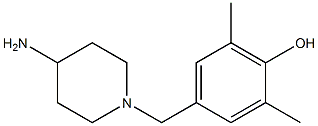 4-[(4-aminopiperidin-1-yl)methyl]-2,6-dimethylphenol Struktur