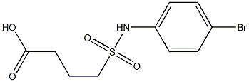 4-[(4-bromophenyl)sulfamoyl]butanoic acid Struktur