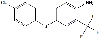 4-[(4-chlorophenyl)sulfanyl]-2-(trifluoromethyl)aniline Struktur