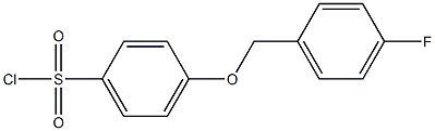 4-[(4-fluorophenyl)methoxy]benzene-1-sulfonyl chloride Struktur