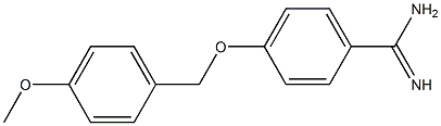 4-[(4-methoxybenzyl)oxy]benzenecarboximidamide Struktur