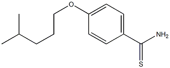 4-[(4-methylpentyl)oxy]benzene-1-carbothioamide Struktur