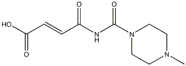 4-[(4-methylpiperazin-1-yl)carbonylamino]-4-oxobut-2-enoic acid Struktur