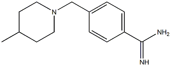 4-[(4-methylpiperidin-1-yl)methyl]benzenecarboximidamide Struktur