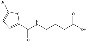 4-[(5-bromothiophen-2-yl)formamido]butanoic acid Struktur