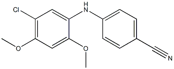 4-[(5-chloro-2,4-dimethoxyphenyl)amino]benzonitrile Struktur