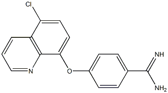 4-[(5-chloroquinolin-8-yl)oxy]benzene-1-carboximidamide Struktur