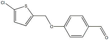 4-[(5-chlorothiophen-2-yl)methoxy]benzaldehyde Struktur