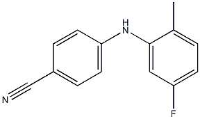 4-[(5-fluoro-2-methylphenyl)amino]benzonitrile Struktur