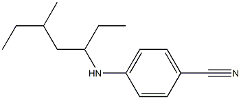 4-[(5-methylheptan-3-yl)amino]benzonitrile Struktur