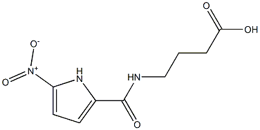 4-[(5-nitro-1H-pyrrol-2-yl)formamido]butanoic acid Struktur