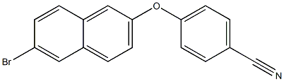 4-[(6-bromonaphthalen-2-yl)oxy]benzonitrile Struktur