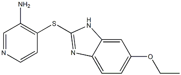 4-[(6-ethoxy-1H-1,3-benzodiazol-2-yl)sulfanyl]pyridin-3-amine Struktur