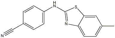 4-[(6-methyl-1,3-benzothiazol-2-yl)amino]benzonitrile Struktur