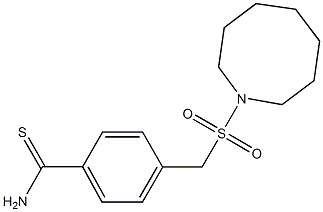 4-[(azocane-1-sulfonyl)methyl]benzene-1-carbothioamide Struktur