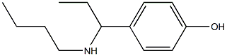 4-[1-(butylamino)propyl]phenol Struktur