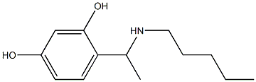 4-[1-(pentylamino)ethyl]benzene-1,3-diol Struktur