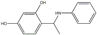 4-[1-(phenylamino)ethyl]benzene-1,3-diol Struktur