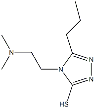 4-[2-(dimethylamino)ethyl]-5-propyl-4H-1,2,4-triazole-3-thiol Struktur