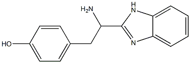 4-[2-amino-2-(1H-1,3-benzodiazol-2-yl)ethyl]phenol Struktur