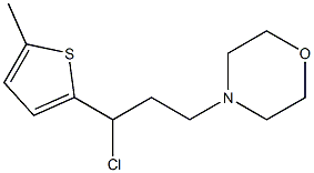 4-[3-chloro-3-(5-methylthien-2-yl)propyl]morpholine Struktur