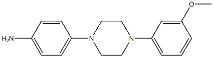 4-[4-(3-methoxyphenyl)piperazin-1-yl]aniline Struktur