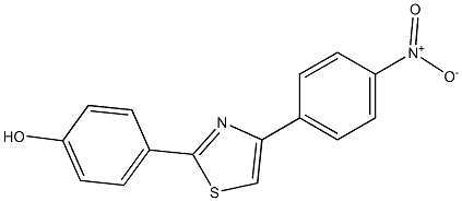 4-[4-(4-nitrophenyl)-1,3-thiazol-2-yl]phenol Struktur