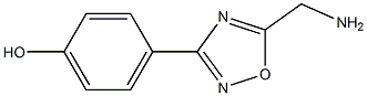 4-[5-(aminomethyl)-1,2,4-oxadiazol-3-yl]phenol Struktur