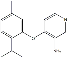 4-[5-methyl-2-(propan-2-yl)phenoxy]pyridin-3-amine Struktur