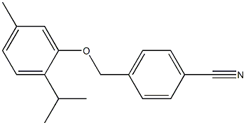 4-[5-methyl-2-(propan-2-yl)phenoxymethyl]benzonitrile Struktur