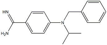 4-[benzyl(propan-2-yl)amino]benzene-1-carboximidamide Struktur