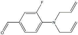 4-[bis(prop-2-en-1-yl)amino]-3-fluorobenzaldehyde Struktur