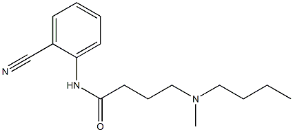 4-[butyl(methyl)amino]-N-(2-cyanophenyl)butanamide Struktur