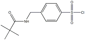 4-{[(2,2-dimethylpropanoyl)amino]methyl}benzenesulfonyl chloride Struktur