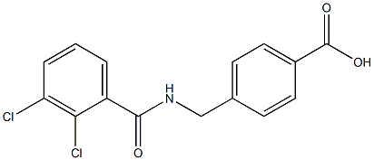 4-{[(2,3-dichlorophenyl)formamido]methyl}benzoic acid Struktur