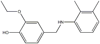 4-{[(2,3-dimethylphenyl)amino]methyl}-2-ethoxyphenol Struktur