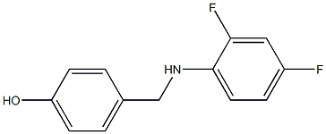 4-{[(2,4-difluorophenyl)amino]methyl}phenol Struktur